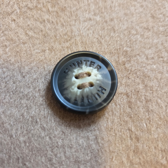 NWT Hunter Quiet Luxury Wool-Blend Knit & Felted Hybrid Blazer Jacket Brown - Picture 6 of 8